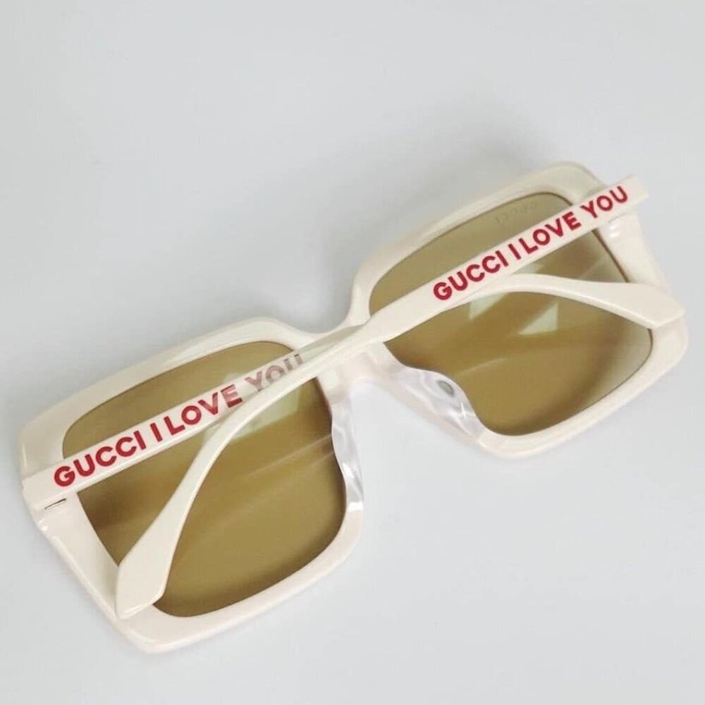 NEW Gucci GG0567SAN - 006 I LOVE YOU Sunglasses - Picture 5 of 6